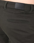 Comfort Fit Olive Cotton Pants