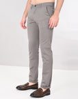 Comfort Fit Dark Grey Cotton Pants