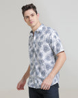 Blue Half Sleeve Slim Fit Shirt: Versatile Classic