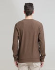 Brown Regular Fit Sweatshirt: Cozy, Casual Comfort for Chilly Days