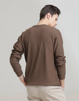 Brown Regular Fit Sweatshirt: Cozy, Casual Comfort for Chilly Days