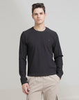 Dark Grey Regular Fit Sweatshirt: Cozy Comfort for Casual Days