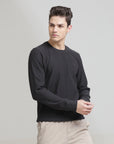 Dark Grey Regular Fit Sweatshirt: Cozy Comfort for Casual Days