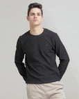 Dark Grey Regular Fit Sweatshirt: Cozy Comfort for Casual Days