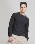 Dark Grey Regular Fit Sweatshirt: Cozy Comfort for Casual Days