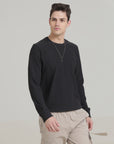 Dark Grey Regular Fit Sweatshirt: Cozy Comfort for Casual Days