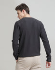 Dark Grey Regular Fit Sweatshirt: Cozy Comfort for Casual Days