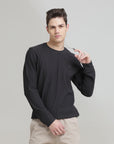 Dark Grey Regular Fit Sweatshirt: Cozy Comfort for Casual Days