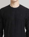 Black Regular Fit Sweatshirt: Cozy Comfort for Everyday Wear