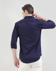 Navy Blue Slim Fit Shirt: Versatile Style for Any Occasion