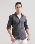 Grey Slim Fit Shirt: Versatile Elegance