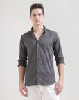 Grey Slim Fit Shirt: Versatile Elegance