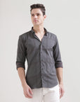 Grey Slim Fit Shirt: Versatile Elegance