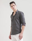 Grey Slim Fit Shirt: Versatile Elegance