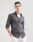 Grey Slim Fit Shirt: Versatile Elegance