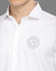 Slim Fit White Full Sleeve Shirt