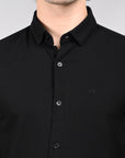 Fine dark slim fit full sleeve shirt