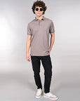 Polo T Shirt Mouse color Regular Fit