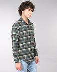 Green Full Sleeve Tapered Fit Shirt