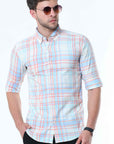 Plaids Cream Classy Check Shirt