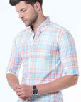 Plaids Cream Classy Check Shirt