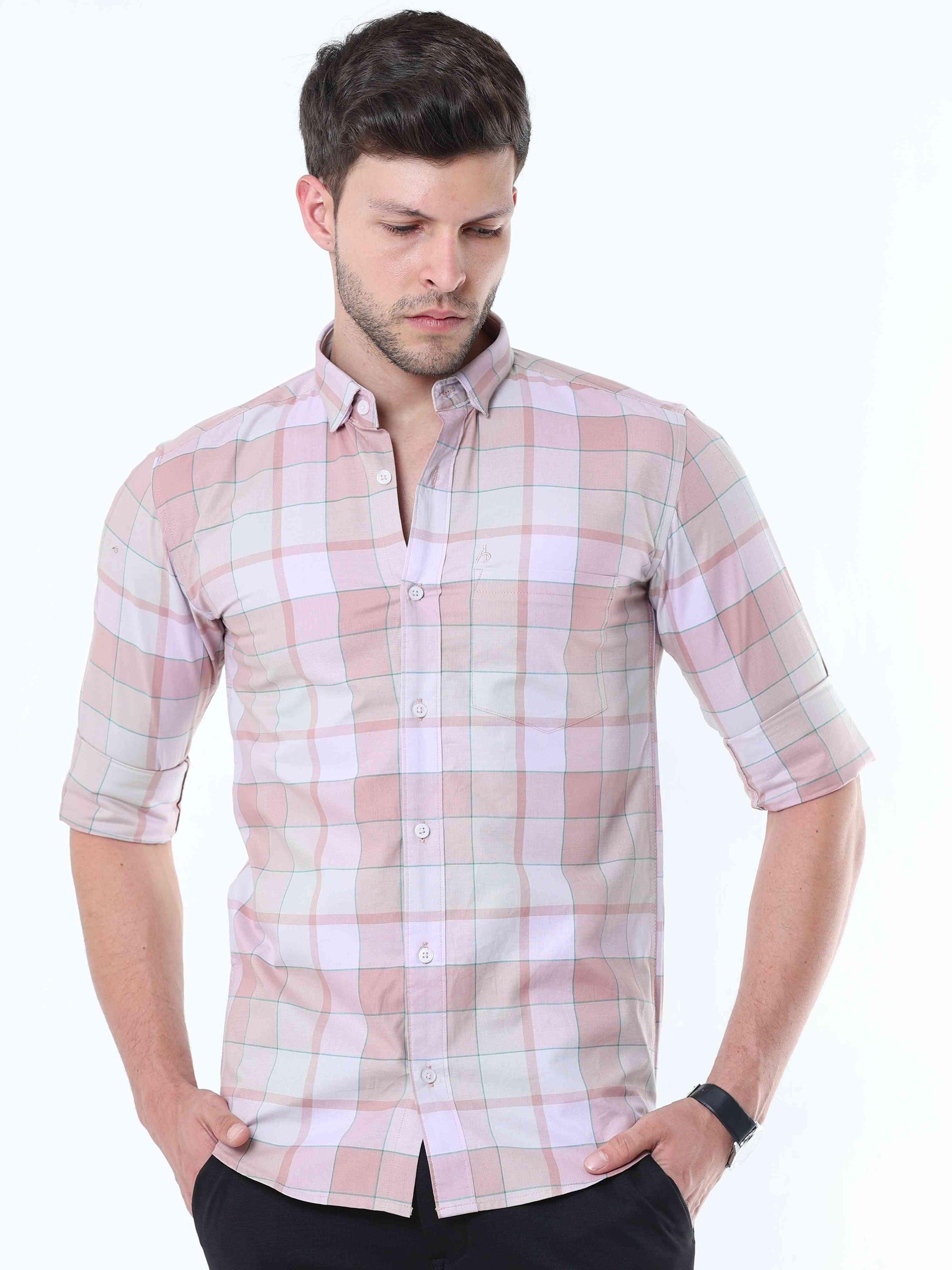 Blush Classy Check Shirt