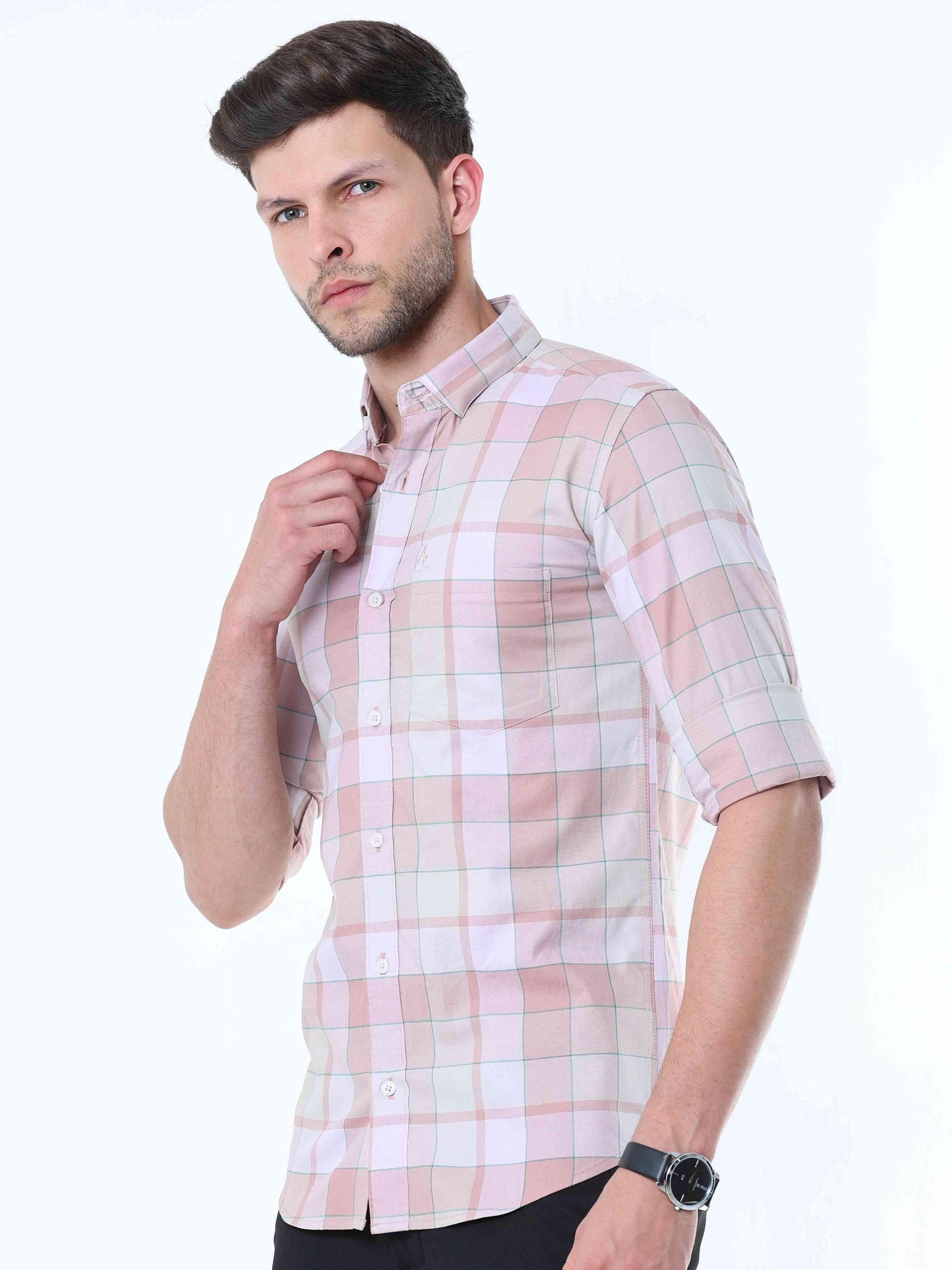 Blush Classy Check Shirt