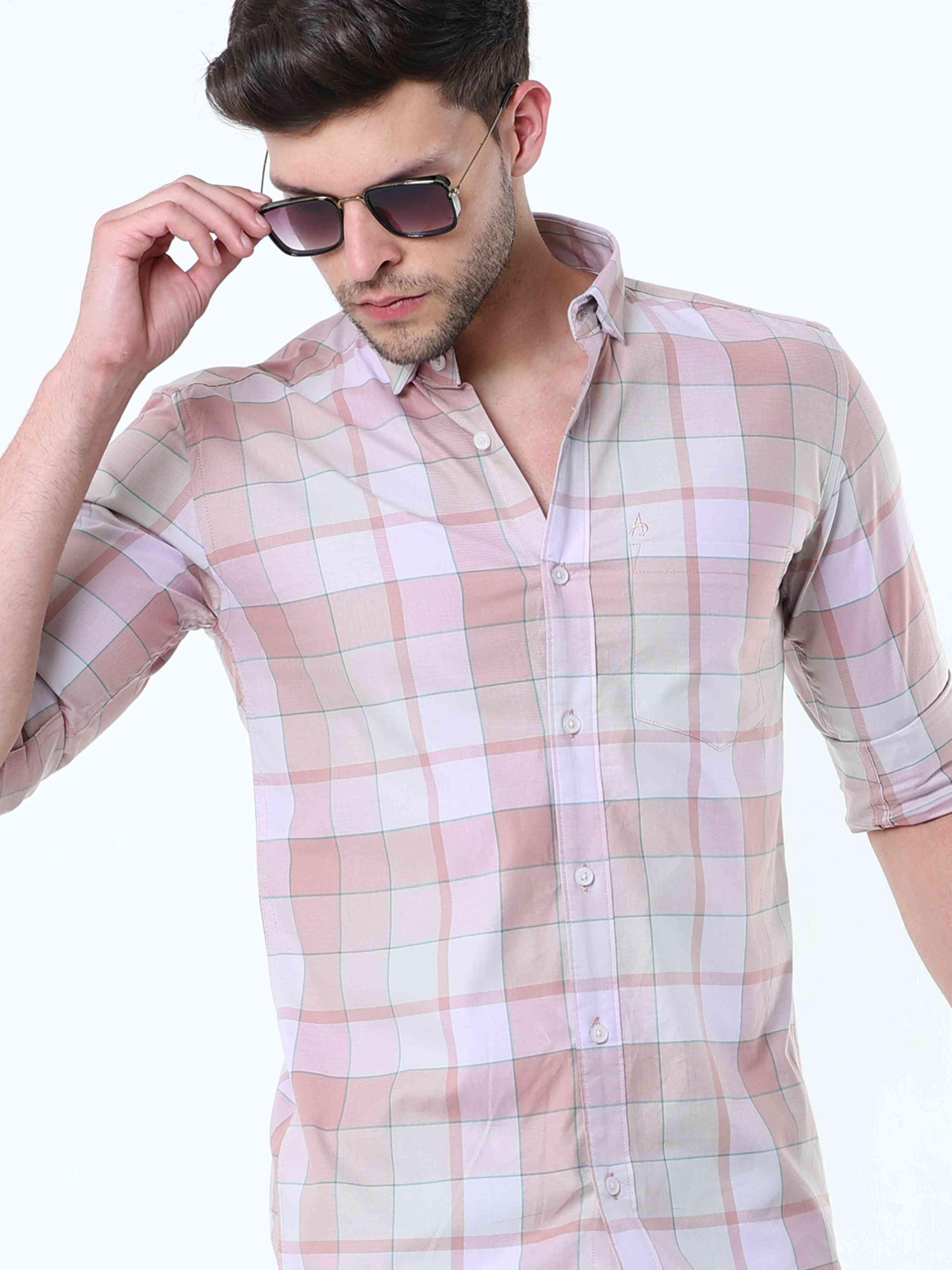 Blush Classy Check Shirt