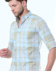 Cream Classy Checks Shirt