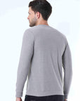 Knitted Gray Full Sleeve T-shirt