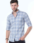 Cool-Grey Supima Check Shirt