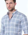 Cool-Grey Supima Check Shirt