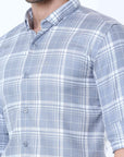 Cool-Grey Supima Check Shirt