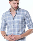 Cool-Grey Supima Check Shirt