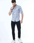 Cool-Grey Supima Check Shirt