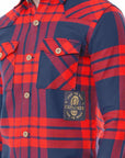 Red Casual Check Shirt