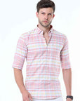 Pink Classy Check Shirt