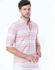 Pink Classy Check Shirt