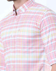 Pink Classy Check Shirt