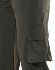 Olive Solid Cargo Pant