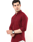 Marroon Slim Fit Shirt