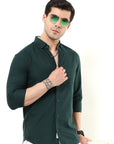 Pine Green Slim Fit Shirt