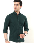 Pine Green Slim Fit Shirt