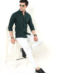 Pine Green Slim Fit Shirt