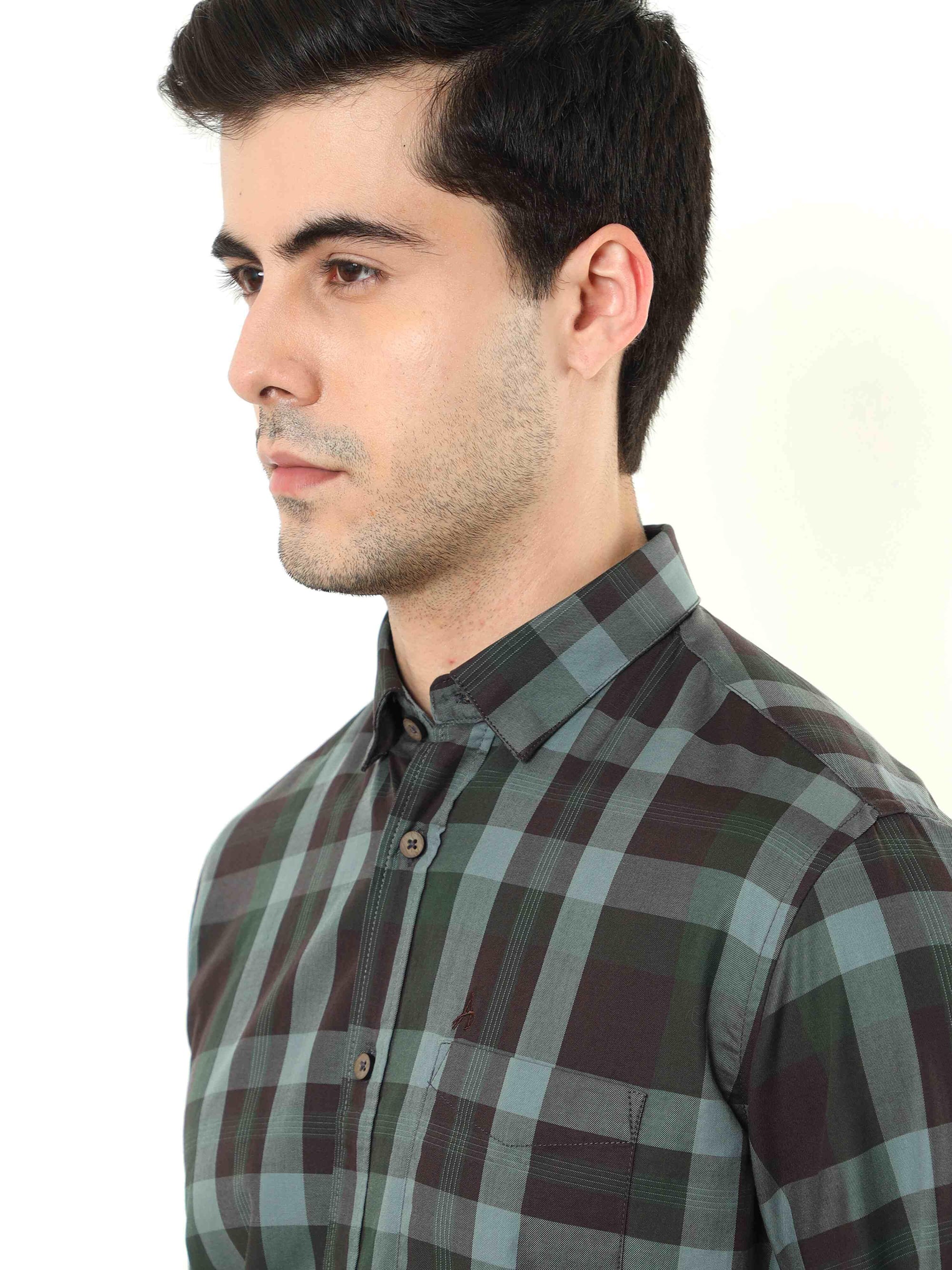 Green Slim Fit Shirt