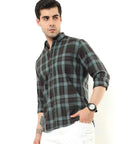 Green Slim Fit Shirt