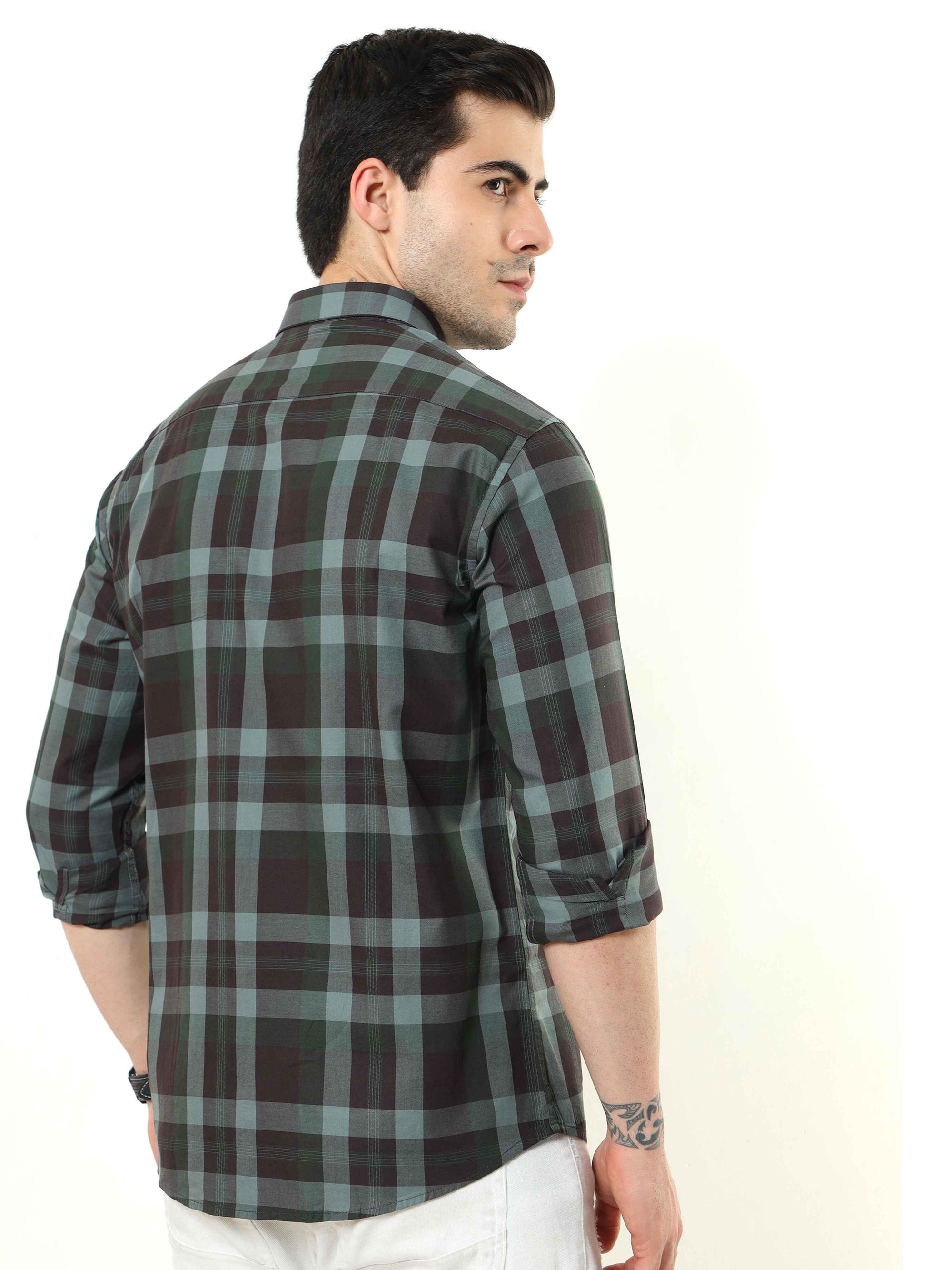 Green Slim Fit Shirt