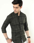 Olive Slim Fit Shirt