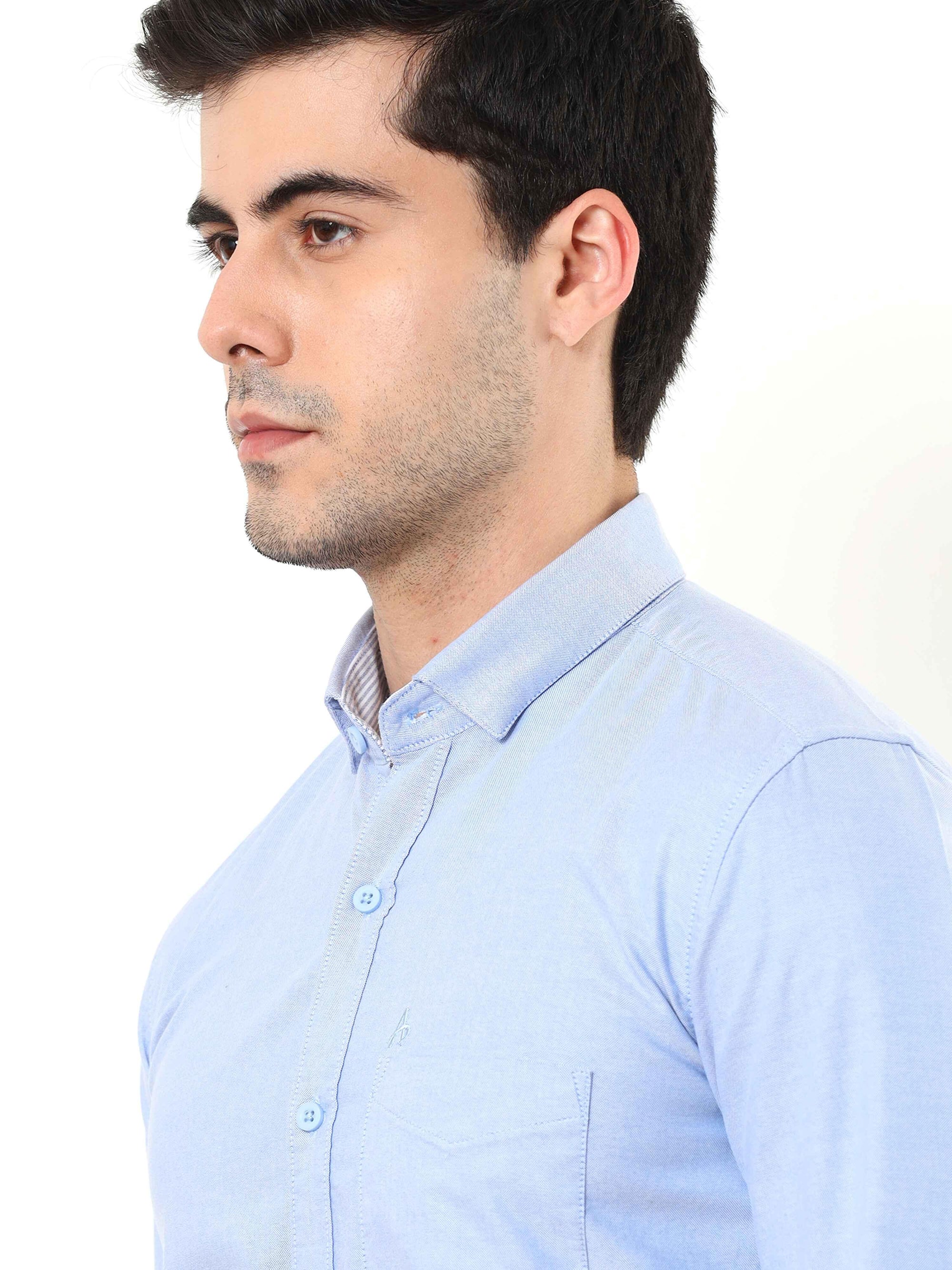 Baby Blue Slim Fit Shirt