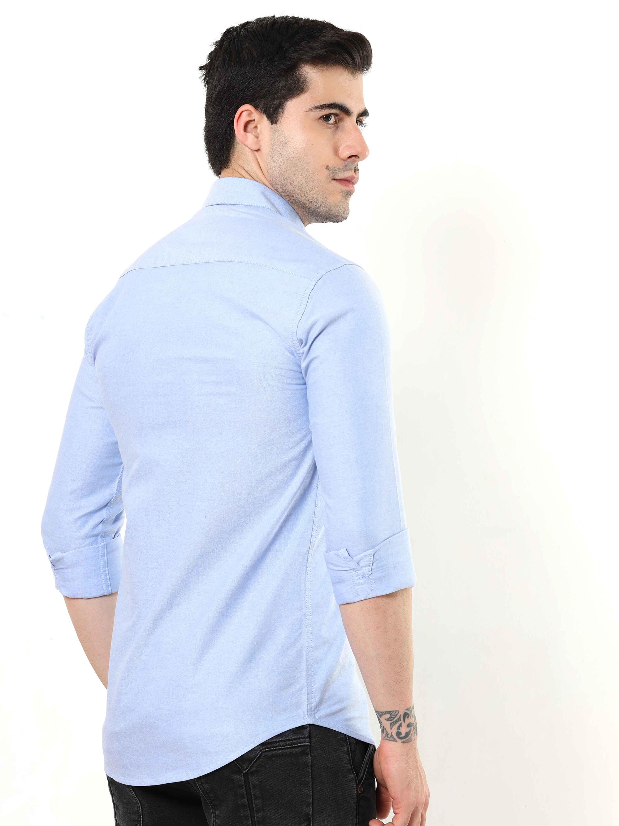 Baby Blue Slim Fit Shirt